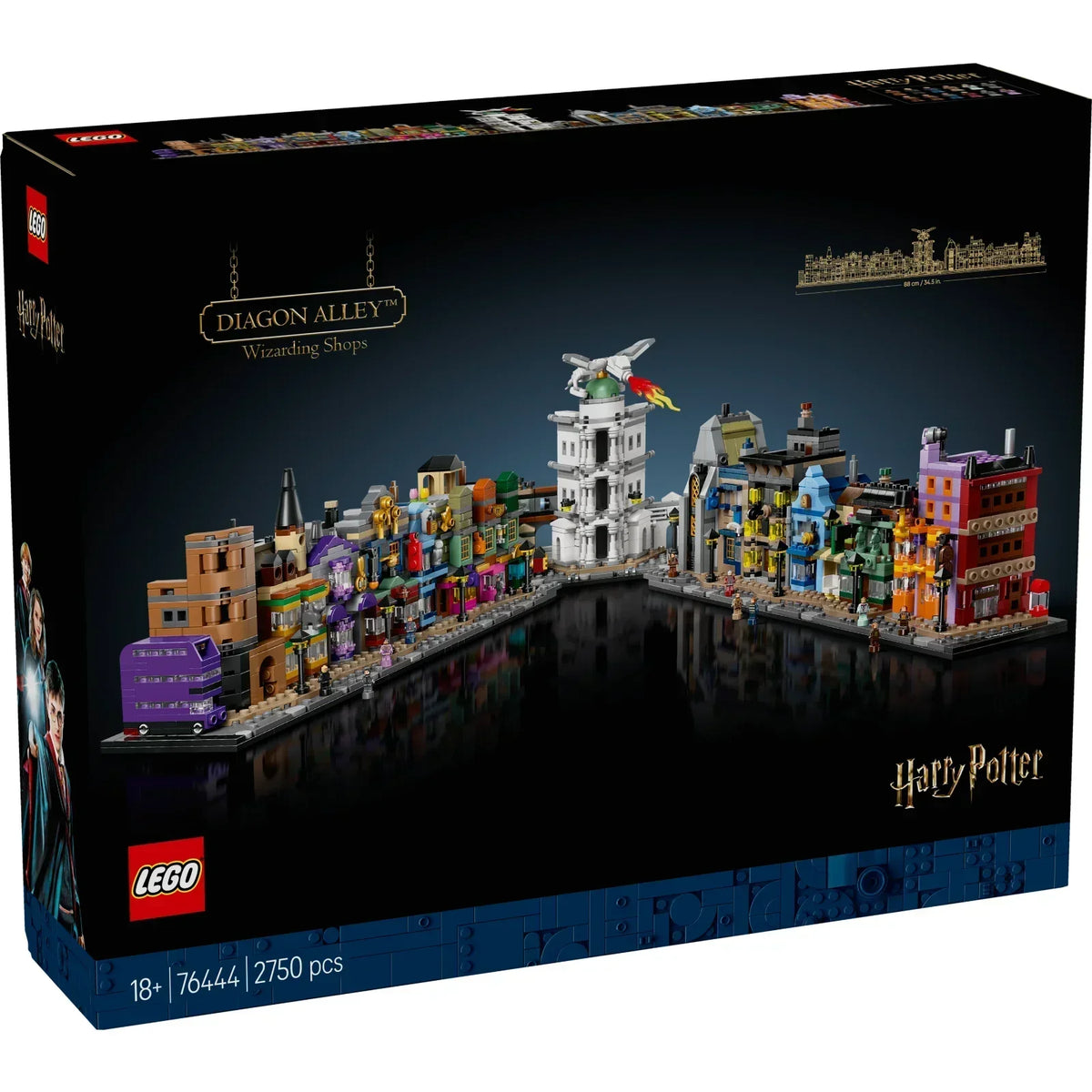 Original box 76444-1 - Diagon Alley Wizarding Shops